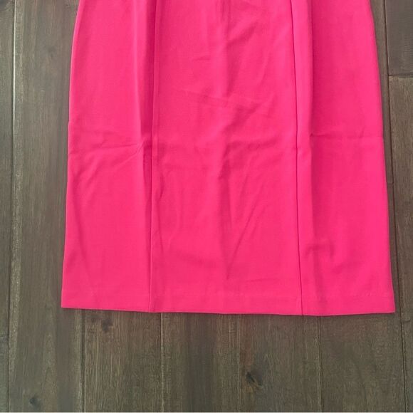 Nina Leonard Barbie Pink Dragon Fruit Bell Sleeve Dress M NWT - Picture 2 of 7